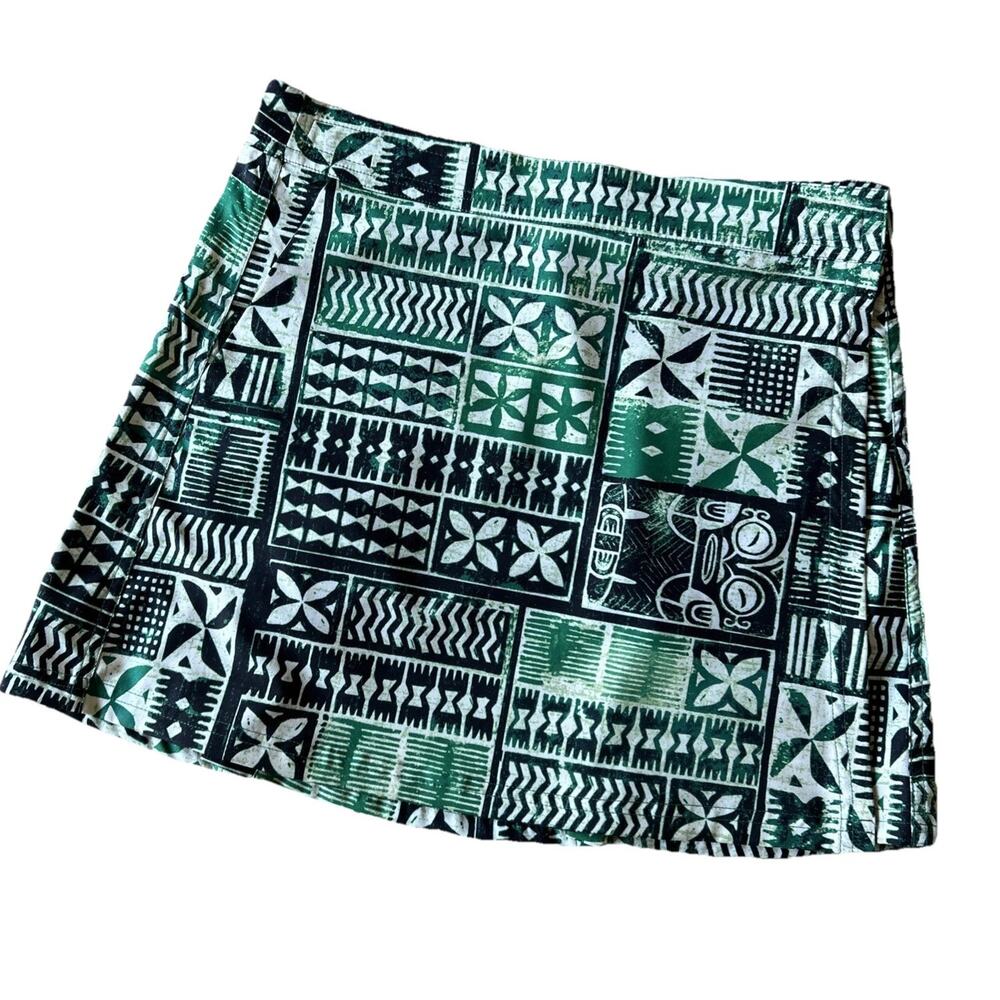 ▶️ RipSkirt Hawaii Womens Wrap Skirt S Green Tropical Beach Travel Resort